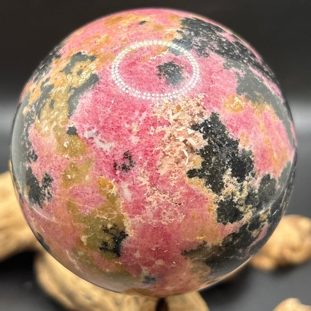 Beautiful Rhodonite Sphere - Picture 2 of 6